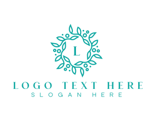Elegant Wreath Lettermark logo