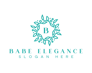 Elegant Wreath Lettermark logo design