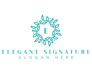 Elegant Wreath Lettermark logo design