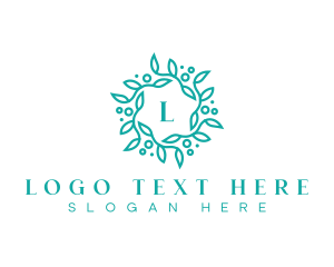 Elegant Wreath Lettermark logo