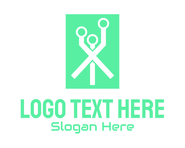 Human Shape logo example 1