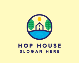 Sun Lake House logo design