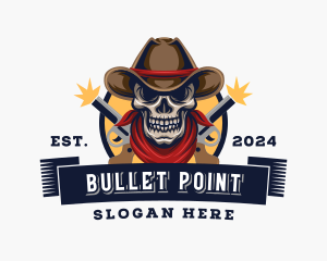 Skull Cowboy Gaming logo design