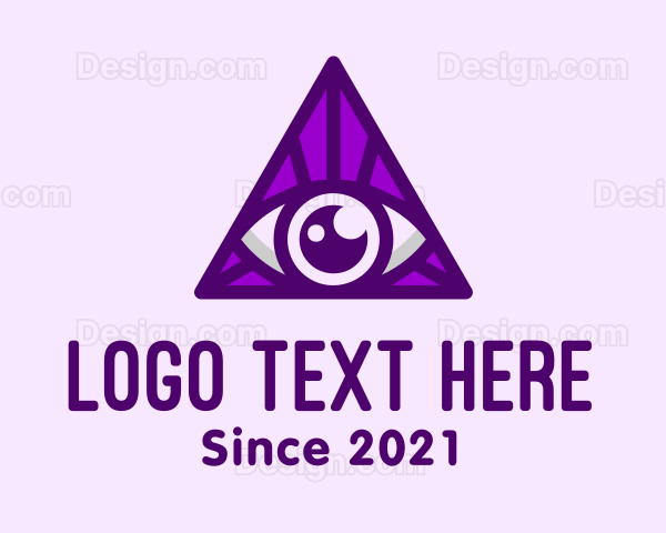 Triangular Mystic Eye Logo