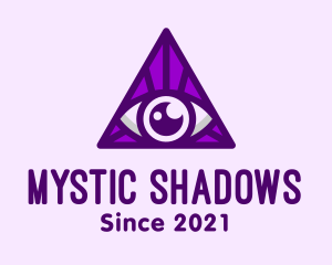 Triangular Mystic Eye logo design