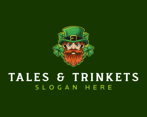 Leprechaun Folklore Clover logo