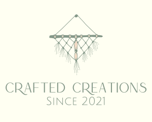 Woven Wall Hanging Macrame  logo design