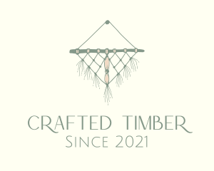 Woven Wall Hanging Macrame  logo design