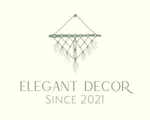 Woven Wall Hanging Macrame  logo design