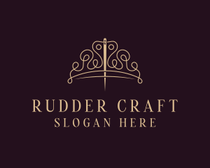 Crown Stitching Thread logo design