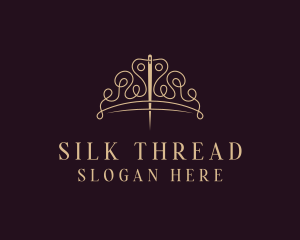 Crown Stitching Thread logo design