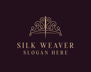 Crown Stitching Thread logo design