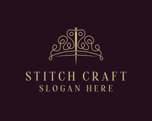 Crown Stitching Thread logo design