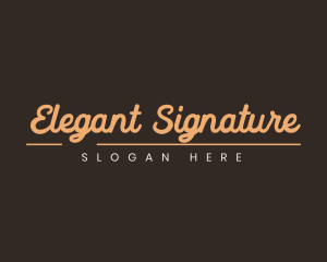 Elegant Handwritten Cursive  logo design