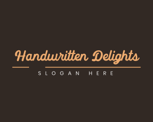 Elegant Handwritten Cursive  logo design