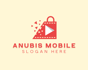 Video Shopping Bag logo design