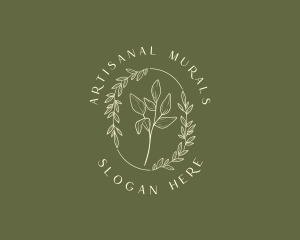 Botanical Leaf Foliage logo design