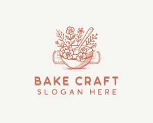 Floral Patisserie Baking logo design