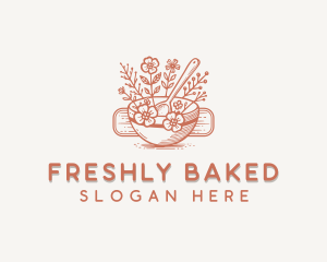 Floral Patisserie Baking logo design