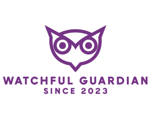 Modern Owl Head logo design