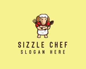 Ram Chef Cook logo design