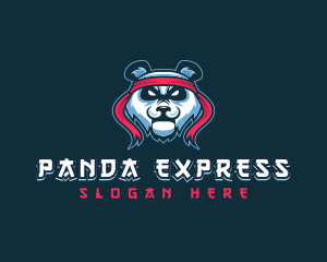 Panda Fighter Martial Arts logo design