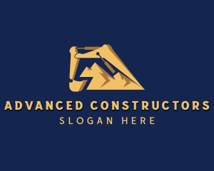 Mining Excavator Contractor logo design