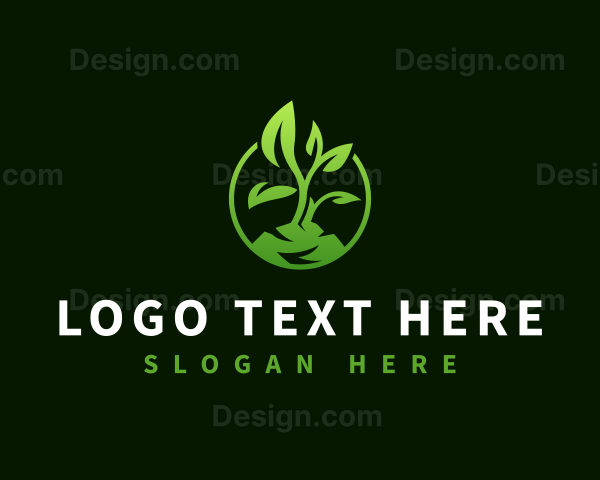 Organic Plant Sprout Logo