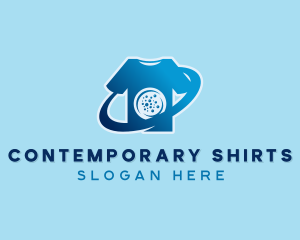 Shirt Washing Laundry logo design