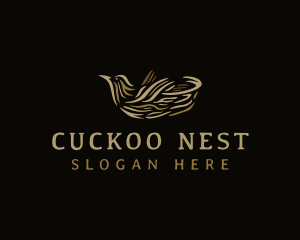 Bird Nest Nature logo design