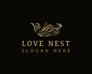 Bird Nest Nature logo design