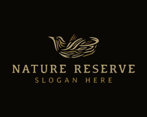 Bird Nest Nature logo design