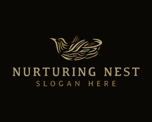 Bird Nest Nature logo design