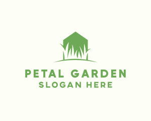 House Grass Lawn logo design