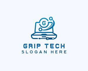 Laptop Computer Technology logo design