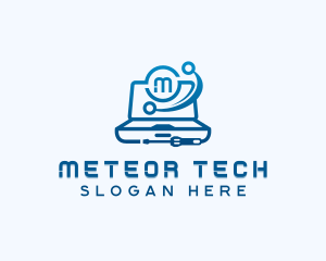 Laptop Computer Technology logo design