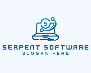 Laptop Computer Technology logo design