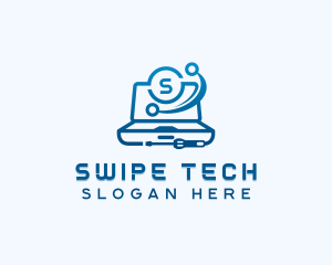 Laptop Computer Technology logo design