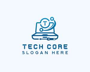 Laptop Computer Technology logo design