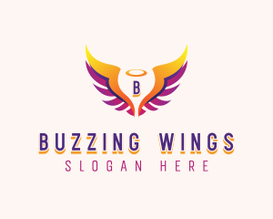 Angelic Holy Wings logo design