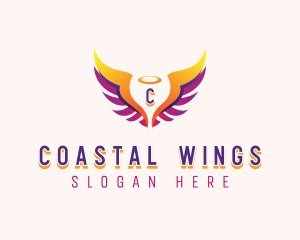 Angelic Holy Wings logo design