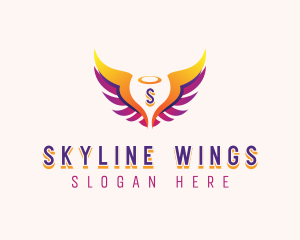 Angelic Holy Wings logo design