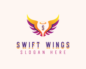 Angelic Holy Wings logo design