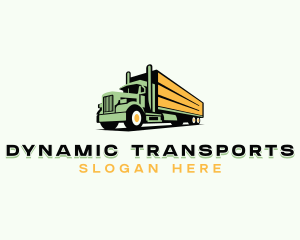 Transport Cargo Trucking logo design