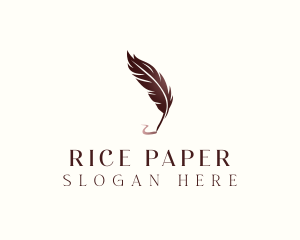 Feather Pen Signature logo design