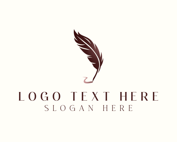 Feather logo example 4