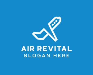 Airline Plane Takeoff logo design