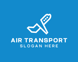 Airline Plane Takeoff logo design