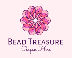 Pink Flower Pattern logo design