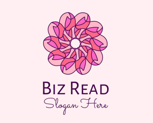 Pink Flower Pattern logo design